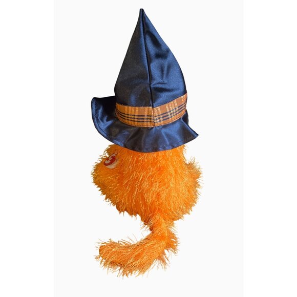 Ty Classic Alacazam Orange Halloween Cat Plush With Hat - Picture 6 of 15